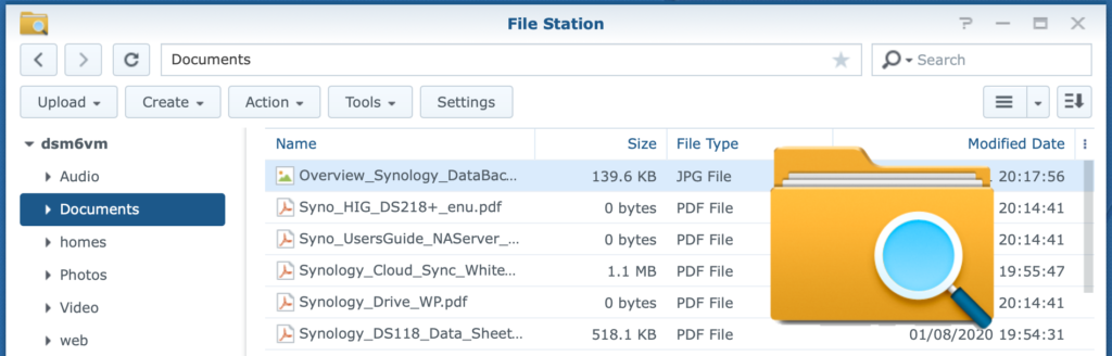 synology, file station, dsm6