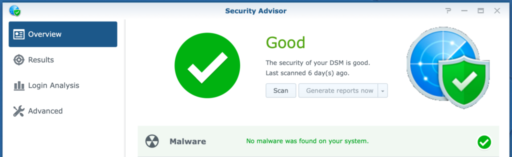 synology, security advisor, dsm6