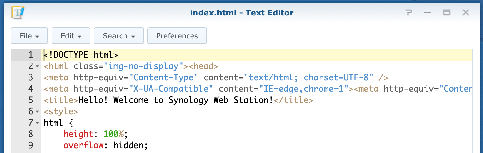 synology, text editor, dsm6