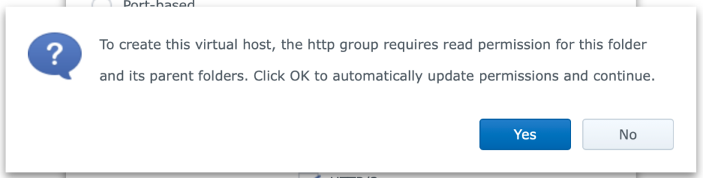 synology, web station, virtual host