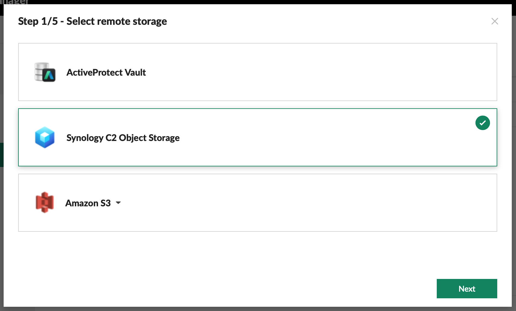management center, infrastructure, remote storage, add, activeprotect manager, apm