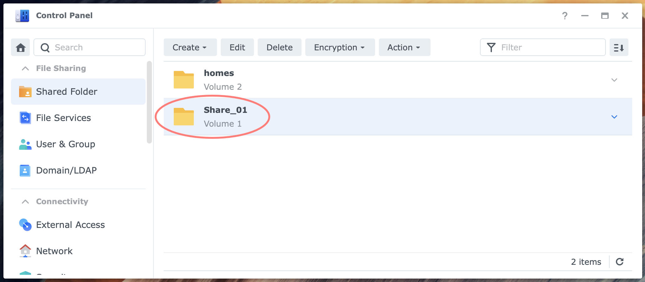 synology, control panel, shared folder, dsm7, synology recycle bin