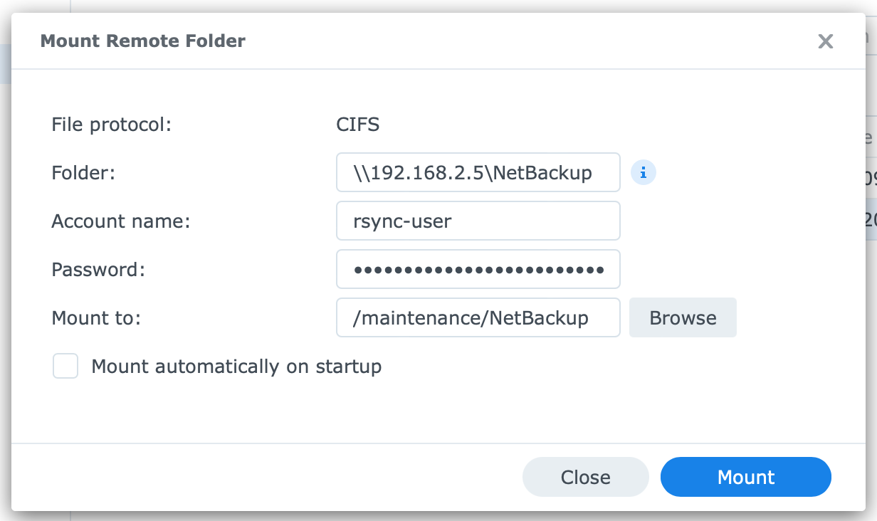 synology, file station, mount remote folder, dsm7