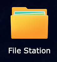 synology, file station, logo with text